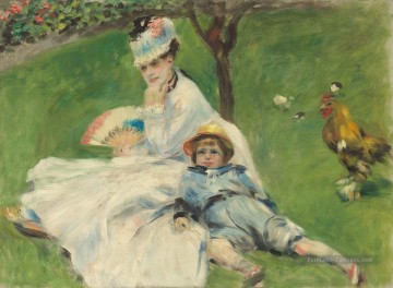 Pierre Auguste Renoir œuvres - madame monet et son fils jean pierre auguste renoir
